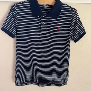 Polo by Ralph Lauren Kids Polo in Navy and White Stripes